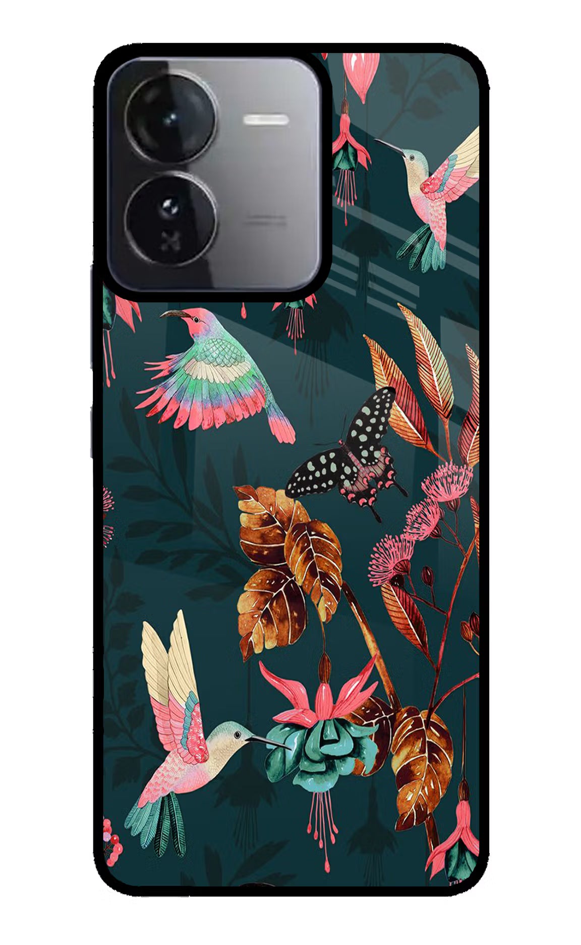 Birds iQOO Z9 5G Glass Case Back Cover by Casekaro