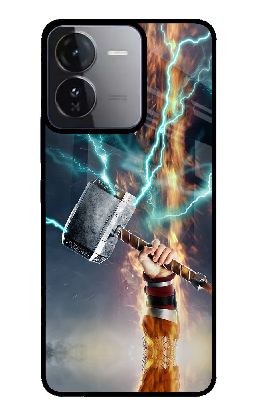 Thor Hammer Mjolnir iQOO Z9 5G Back Cover, Glass case