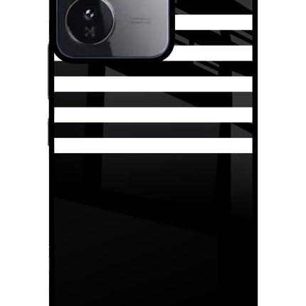 Black and White Print iQOO Z9 5G Glass Case