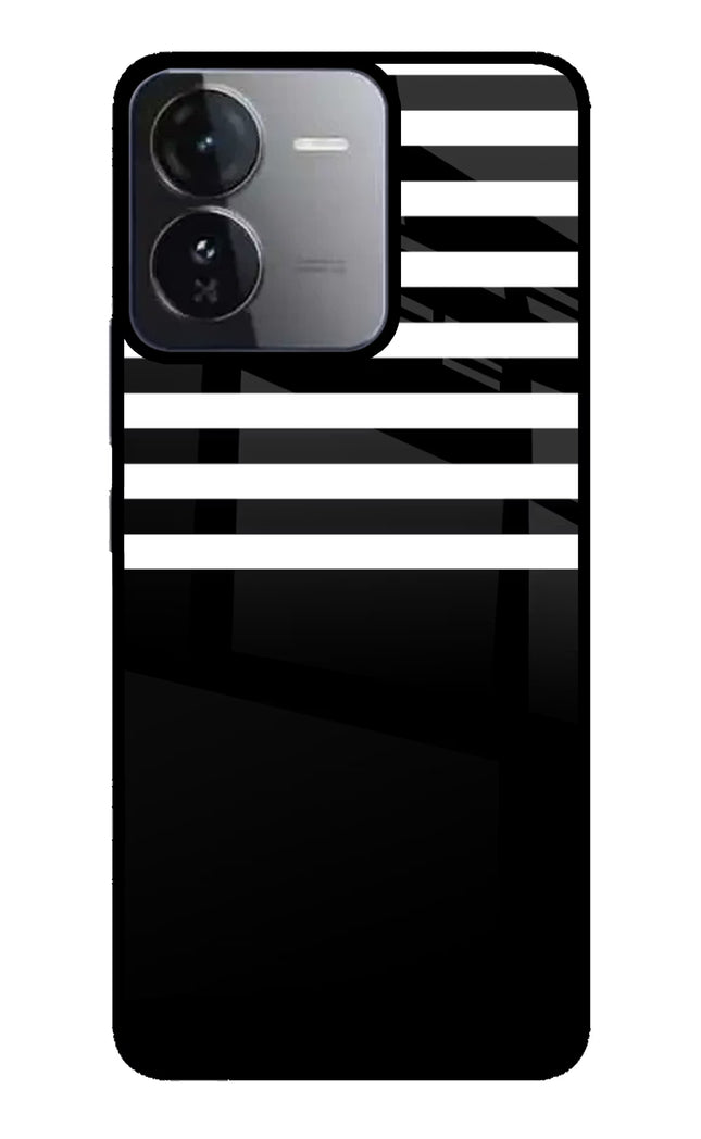 Black and White Print iQOO Z9 5G Glass Case