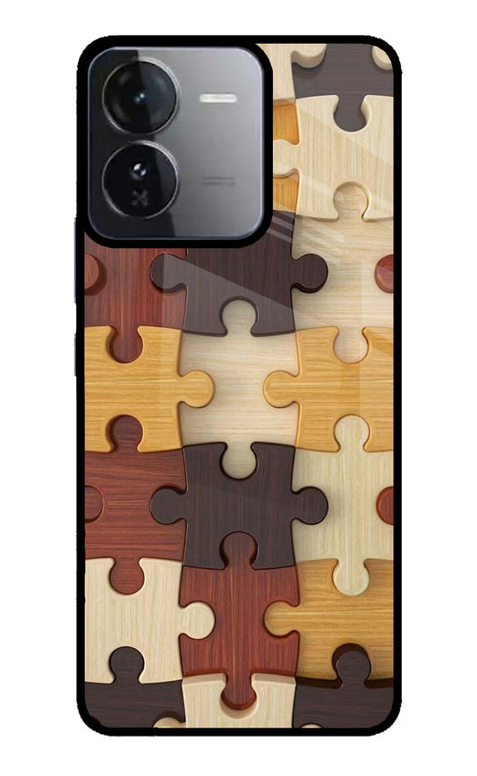 Wooden Puzzle iQOO Z9 5G Glass Case