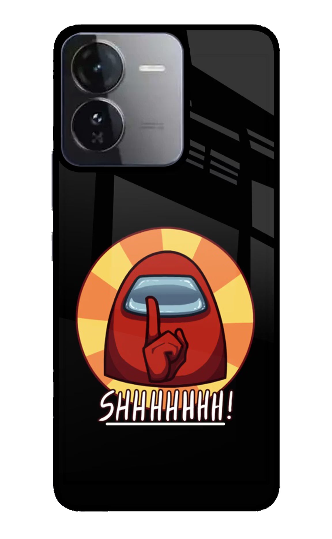 Among Us Shhh! iQOO Z9 5G Glass Case Back Cover by Casekaro