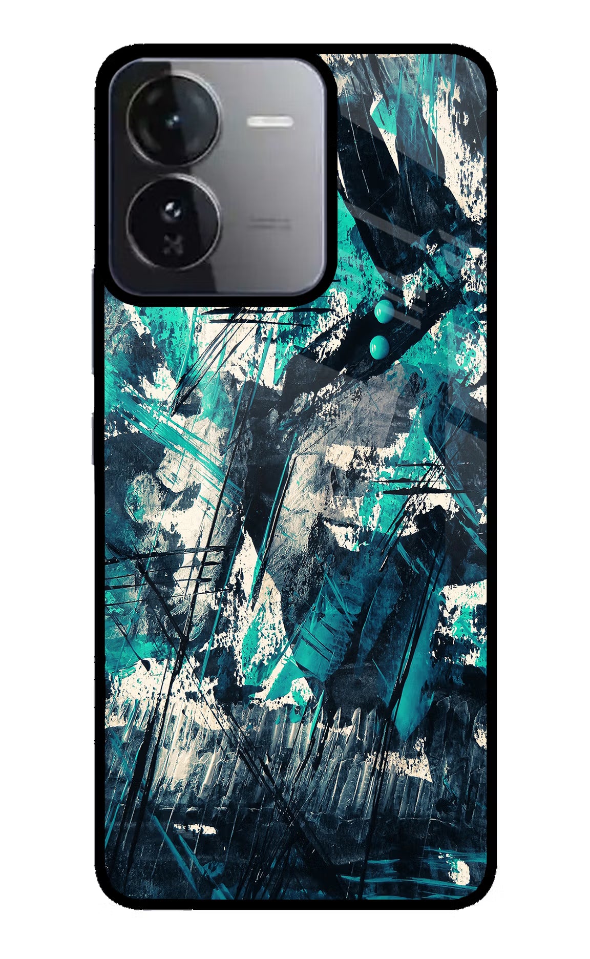 Artwork iQOO Z9 5G Glass Case Back Cover by Casekaro
