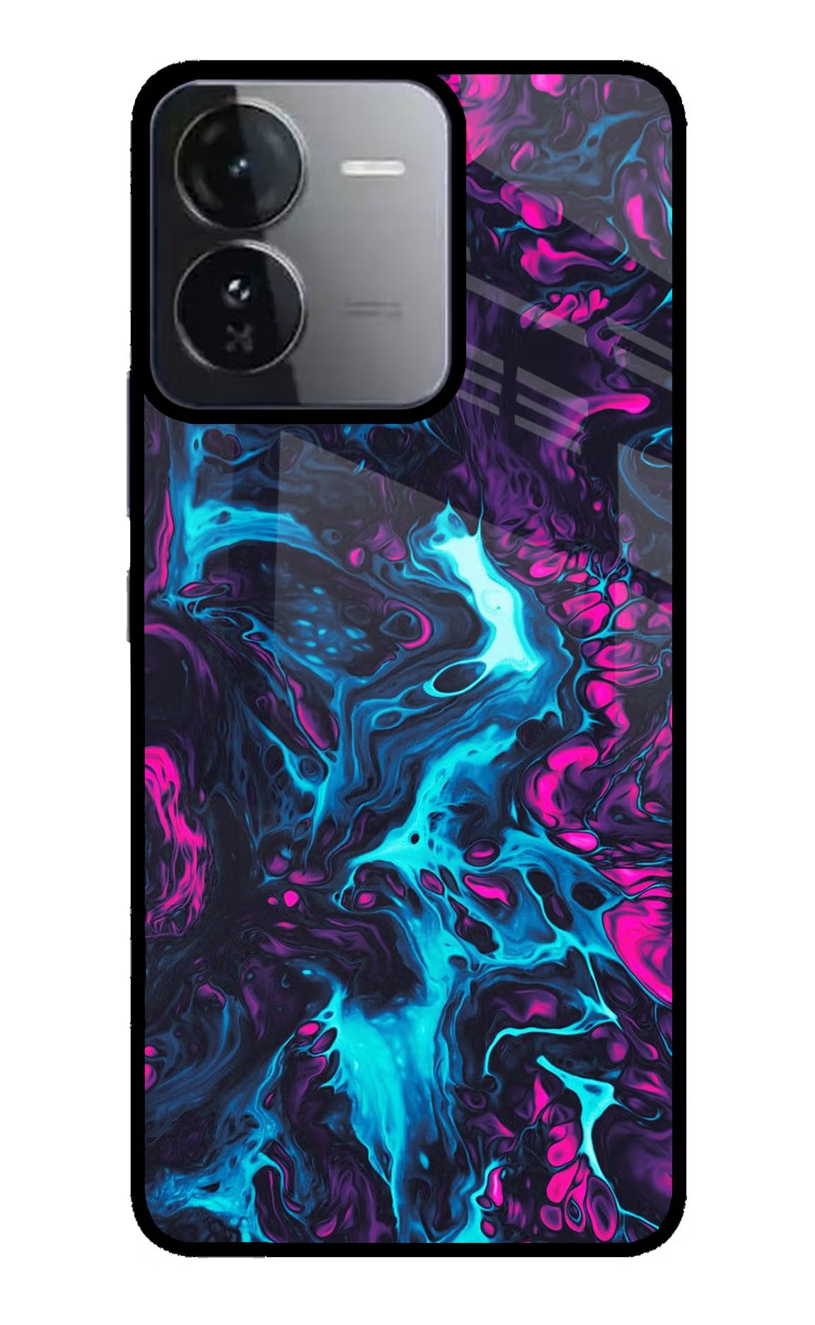 Abstract iQOO Z9 5G Glass Case Back Cover by Casekaro