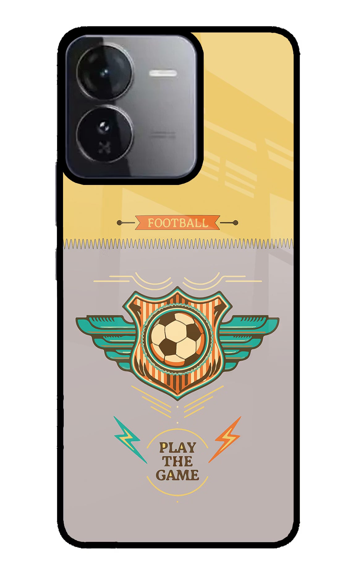 Football iQOO Z9 5G Glass Case Back Cover by Casekaro