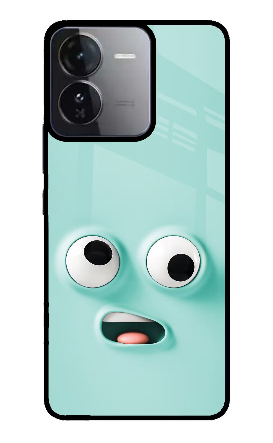 Funny Cartoon iQOO Z9 5G Glass Case Back Cover by Casekaro