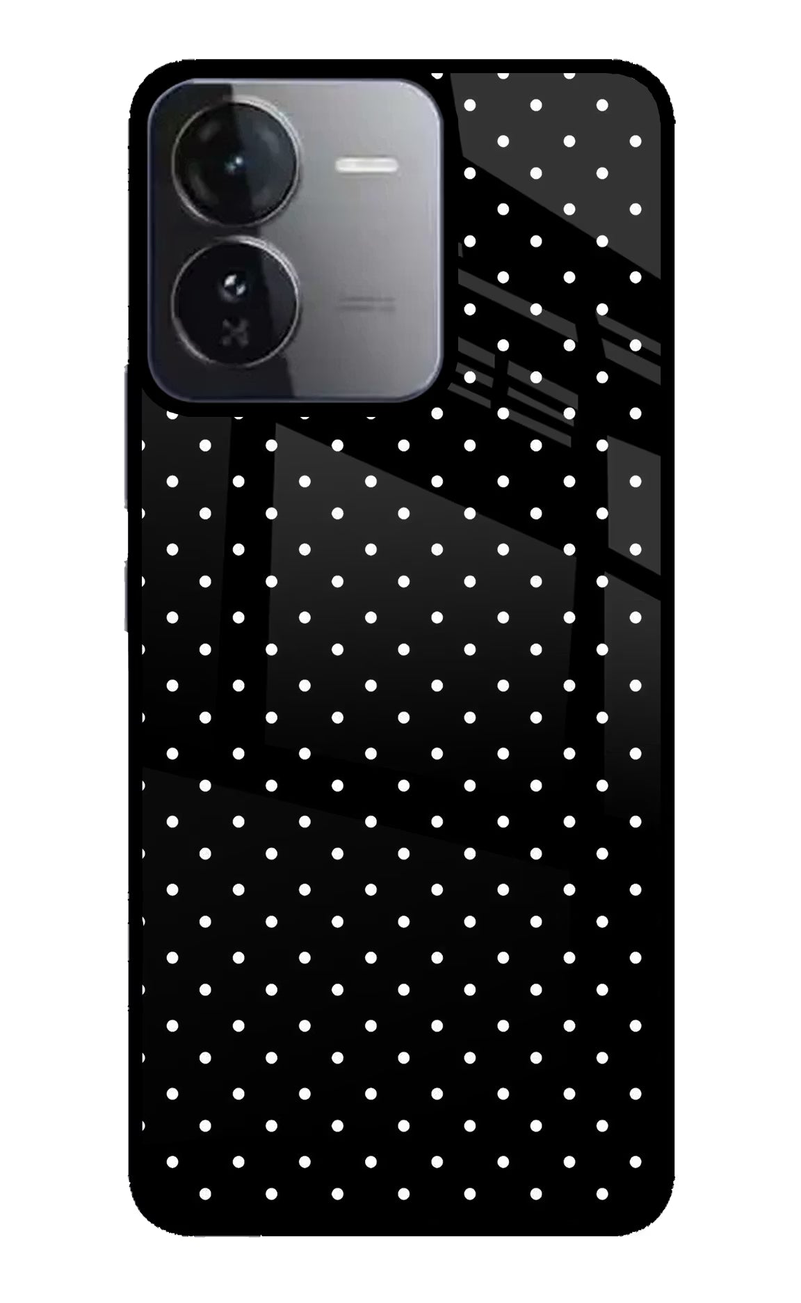 White Dots iQOO Z9 5G Glass Case Back Cover by Casekaro