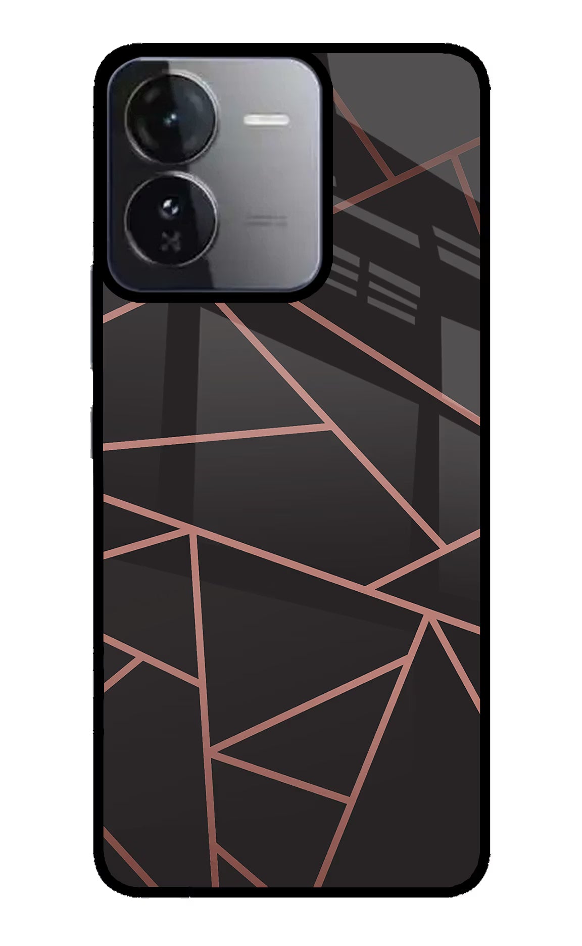 Geometric Pattern iQOO Z9 5G Glass Case Back Cover by Casekaro