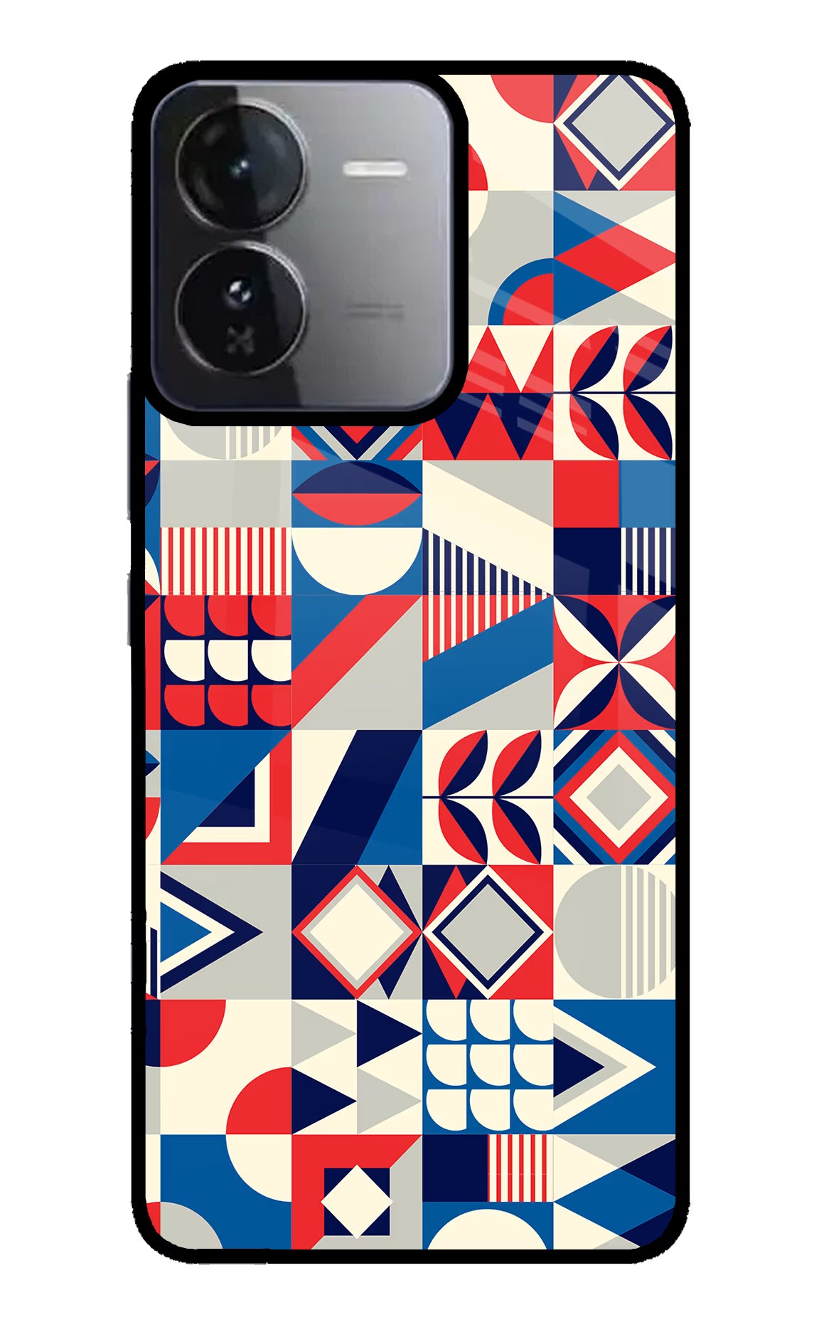 Colorful Pattern iQOO Z9 5G Glass Case Back Cover by Casekaro