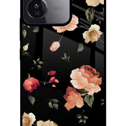 Flowers iQOO Z9 5G Glass Case