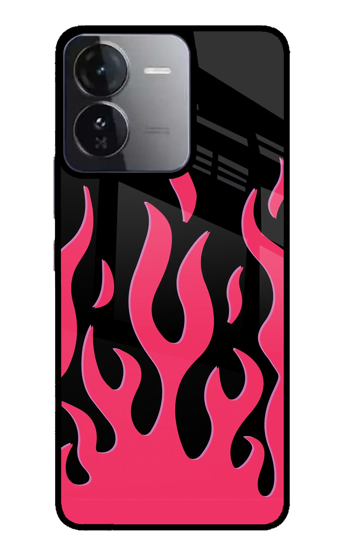 Fire Flames iQOO Z9 5G Glass Case Back Cover by Casekaro