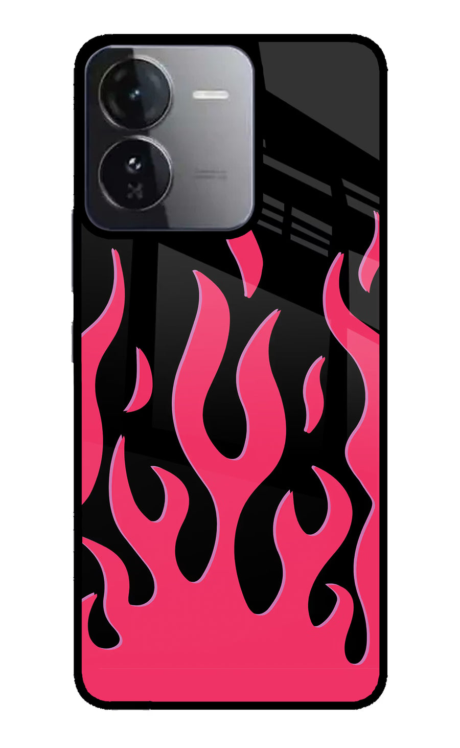 Fire Flames iQOO Z9 5G Back Cover, Glass case