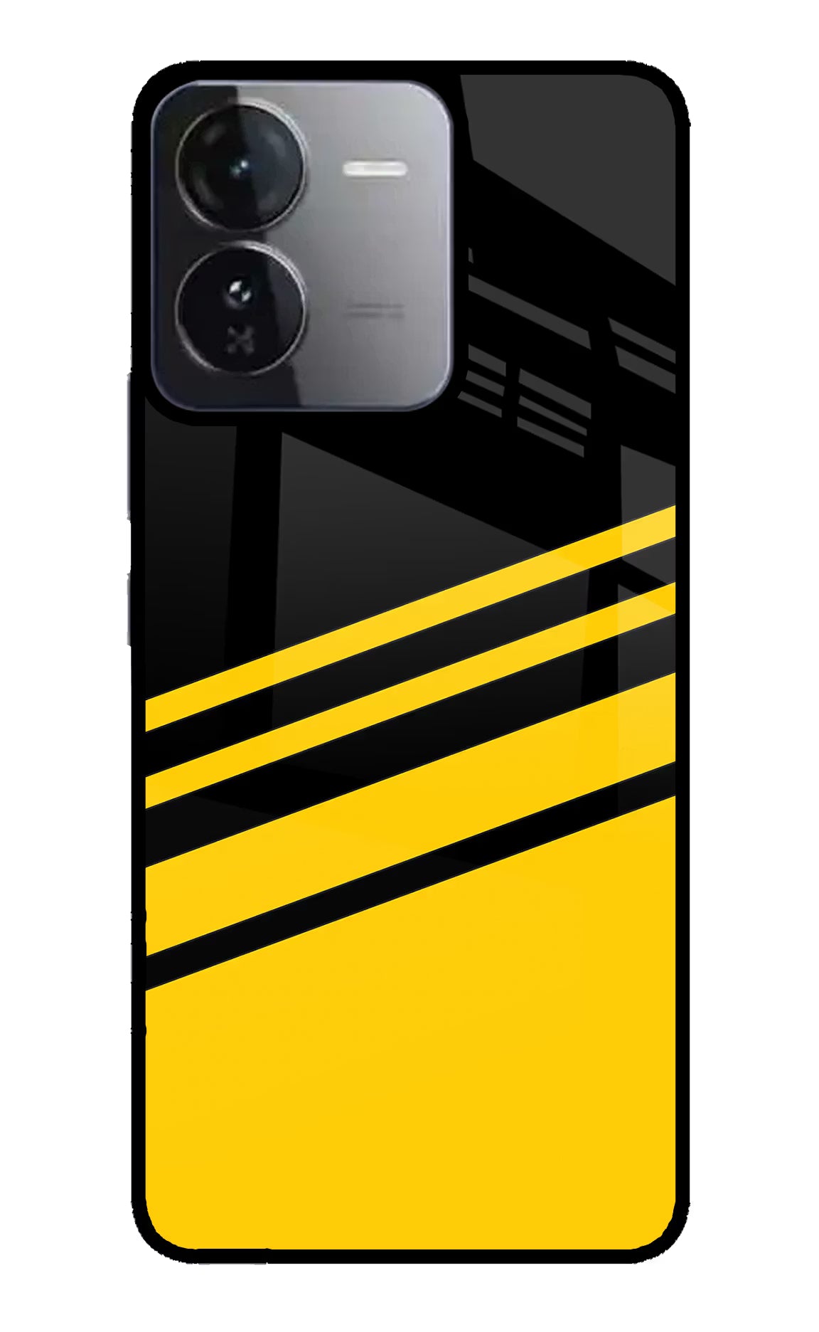 Yellow Shades iQOO Z9 5G Glass Case Back Cover by Casekaro