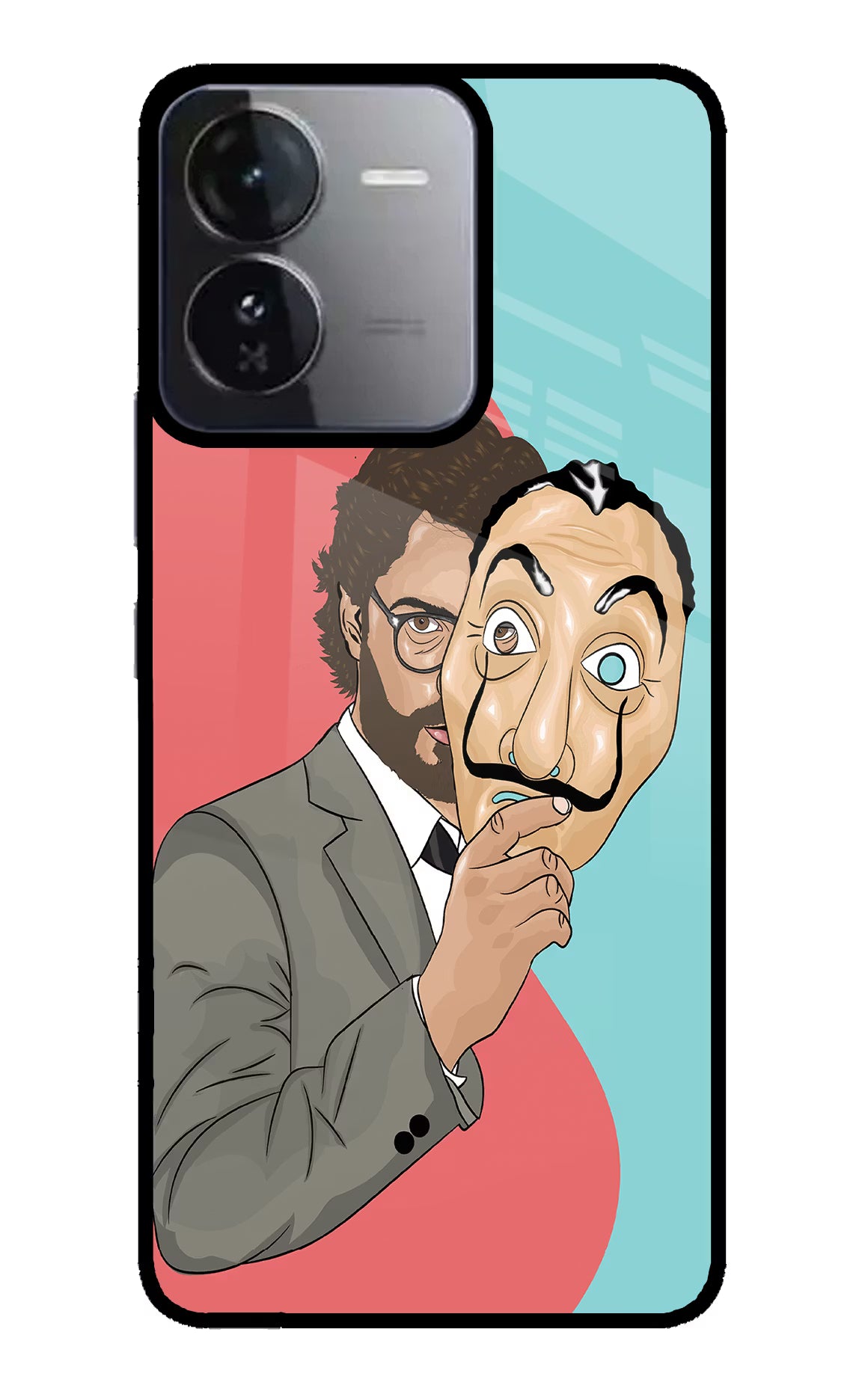 Professor iQOO Z9 5G Glass Case Back Cover by Casekaro