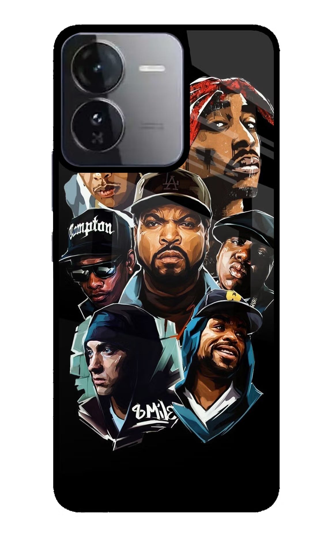 Rappers iQOO Z9 5G Glass Case Back Cover by Casekaro