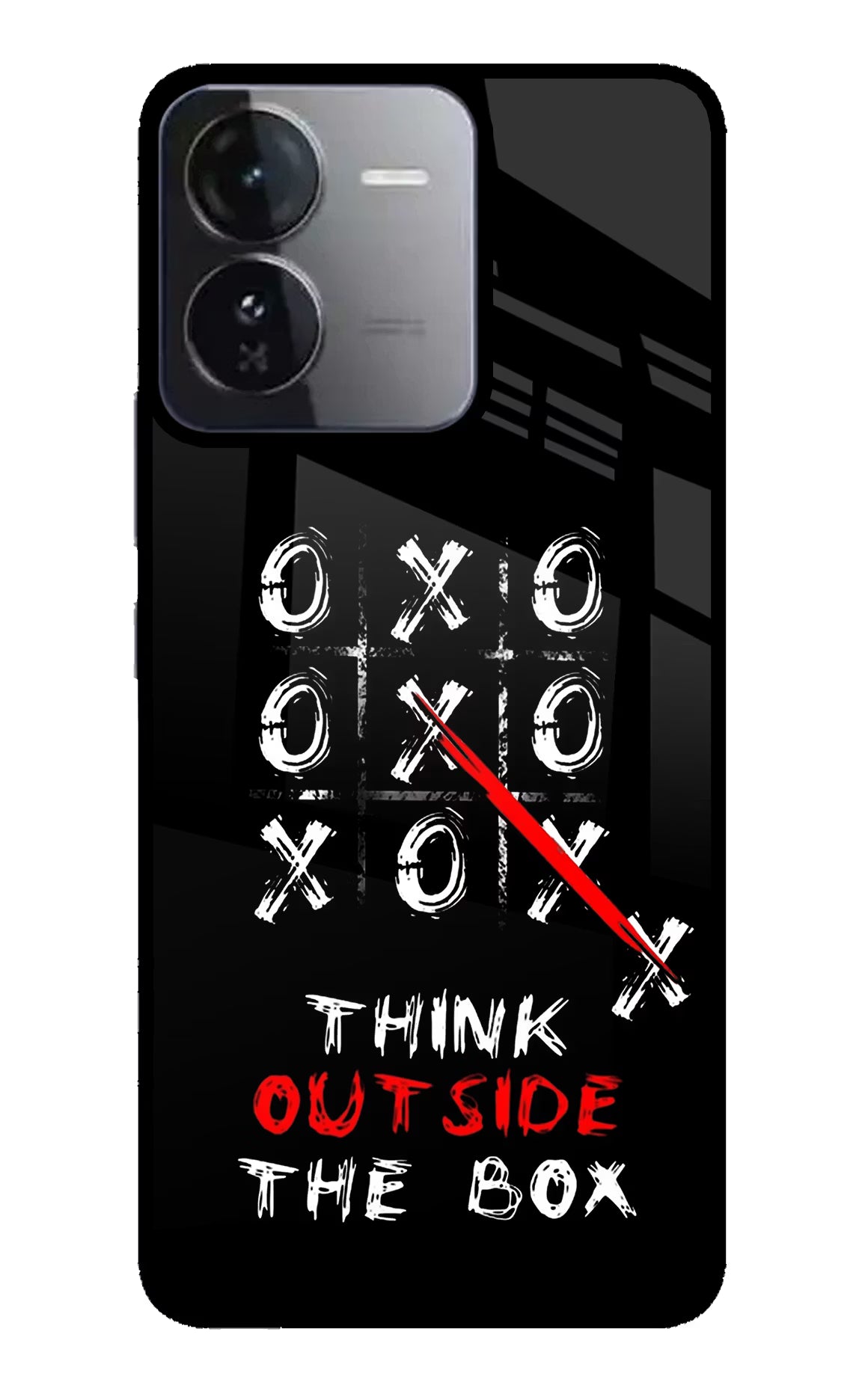 Think out of the BOX iQOO Z9 5G Glass Case Back Cover by Casekaro