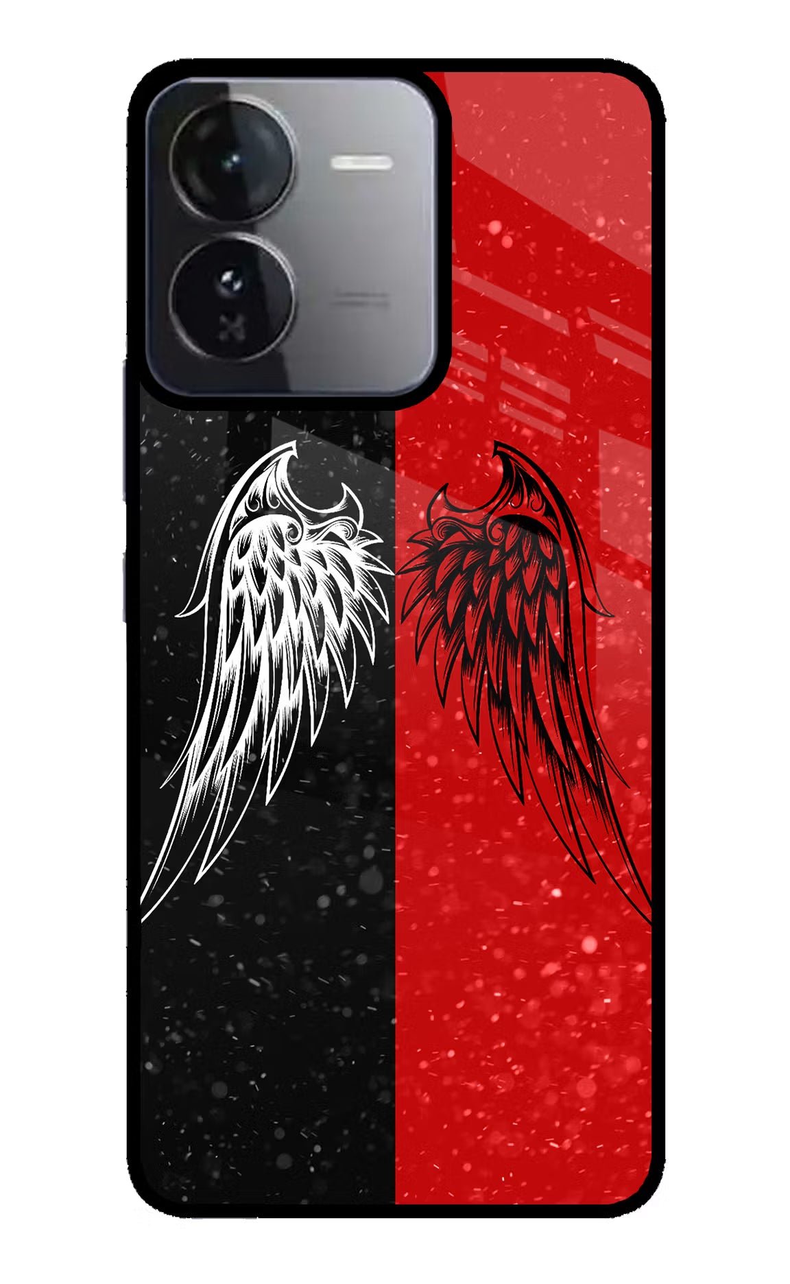 Wings iQOO Z9 5G Glass Case Back Cover by Casekaro