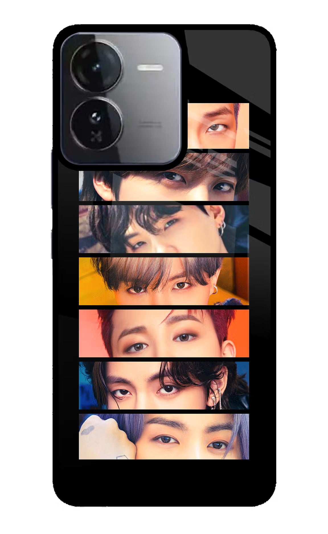 BTS Eyes iQOO Z9 5G Glass Case Back Cover by Casekaro