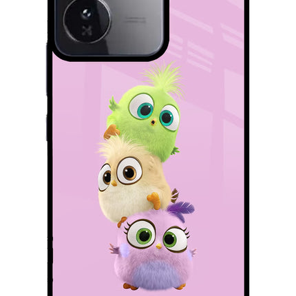 Cute Little Birds iQOO Z9 5G Glass Case