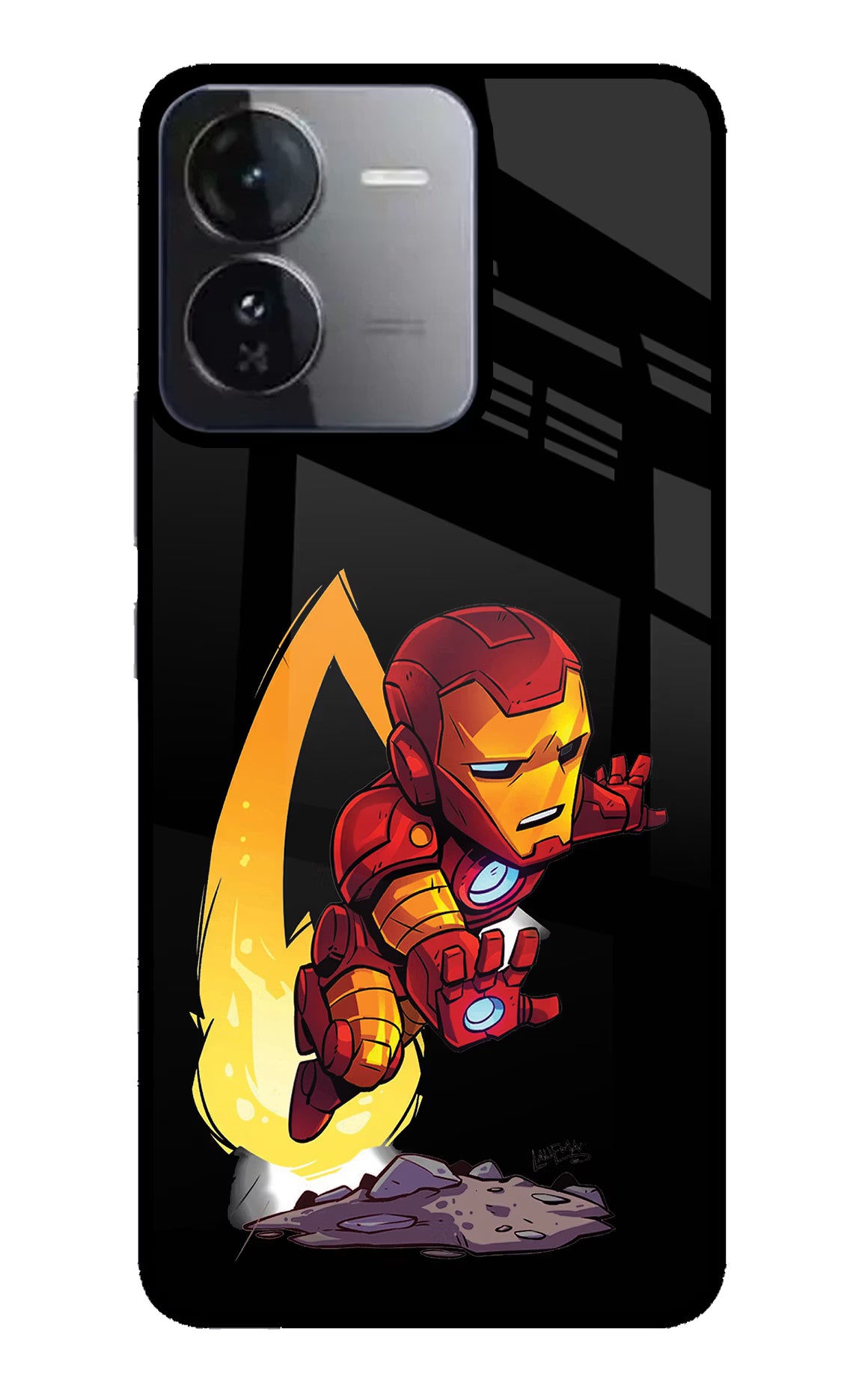 IronMan iQOO Z9 5G Glass Case Back Cover by Casekaro