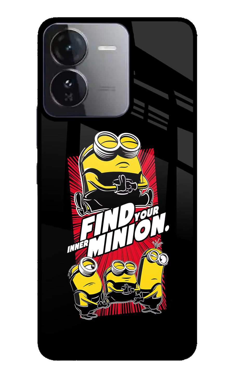 Find your inner Minion iQOO Z9 5G Back Cover, Glass case