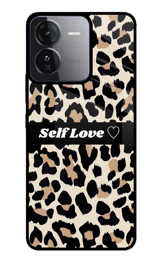 Leopard Print Self Love iQOO Z9 5G Glass Case