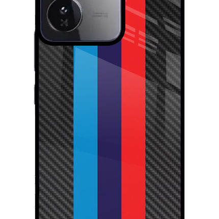 BMW Stripes Pattern iQOO Z9 5G Glass Case