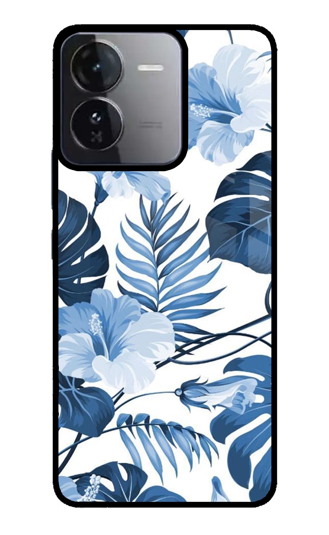 Fabric Art iQOO Z9 5G Glass Case Back Cover by Casekaro