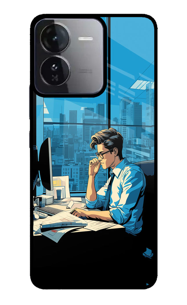 Focused Hustler (AI Generated) iQOO Z9 5G Glass Case Back Cover by Casekaro