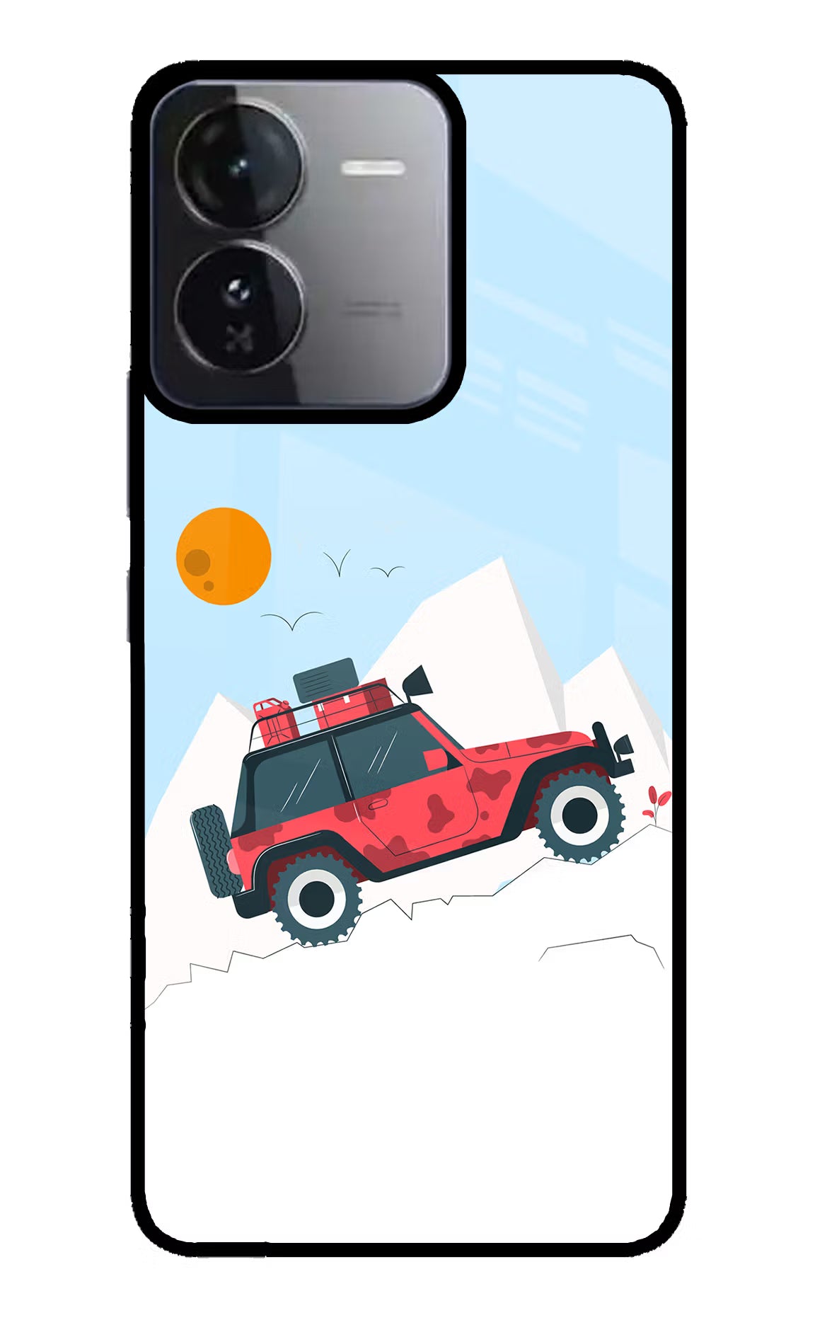 Mountain Trail Beast iQOO Z9 5G Glass Case Back Cover by Casekaro