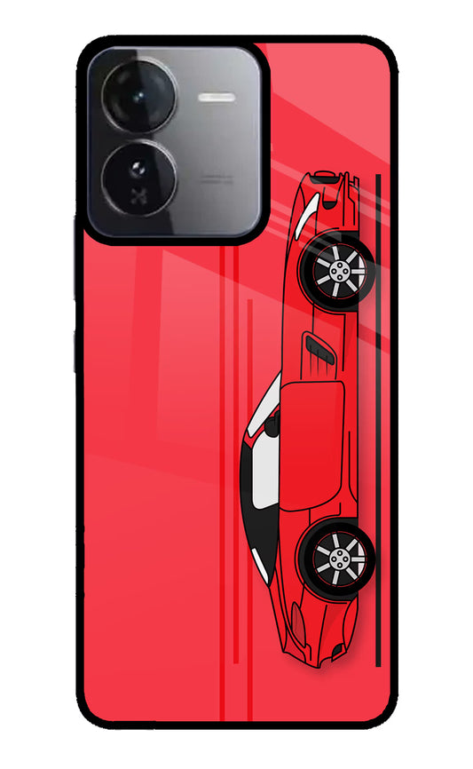 Red Velocity iQOO Z9 5G Glass Case