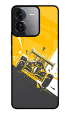 Track King iQOO Z9 5G Glass Case Back Cover by Casekaro