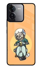 Undead Biker iQOO Z9 5G Glass Case Back Cover by Casekaro