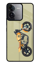 Vertical Speedster iQOO Z9 5G Glass Case Back Cover by Casekaro