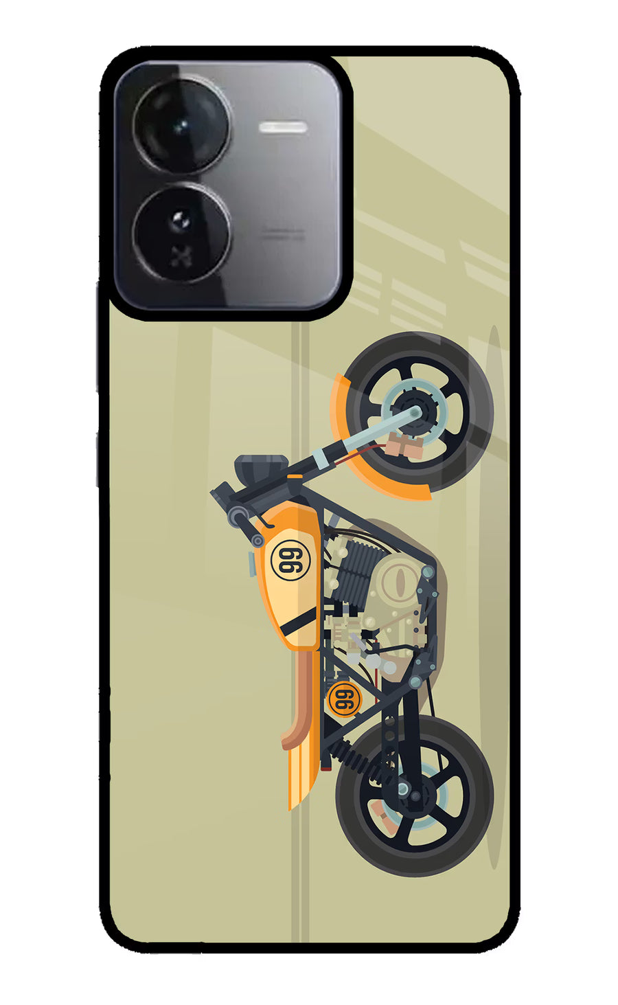 Vertical Speedster iQOO Z9 5G Back Cover, Glass case