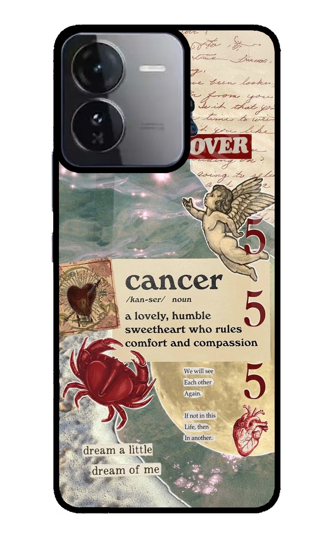 Cancer Zodiac iQOO Z9 5G Glass Case Back Cover by Casekaro