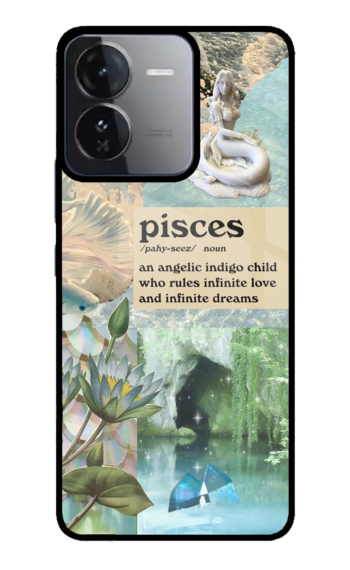 Pisces Zodiac iQOO Z9 5G Glass Case Back Cover by Casekaro