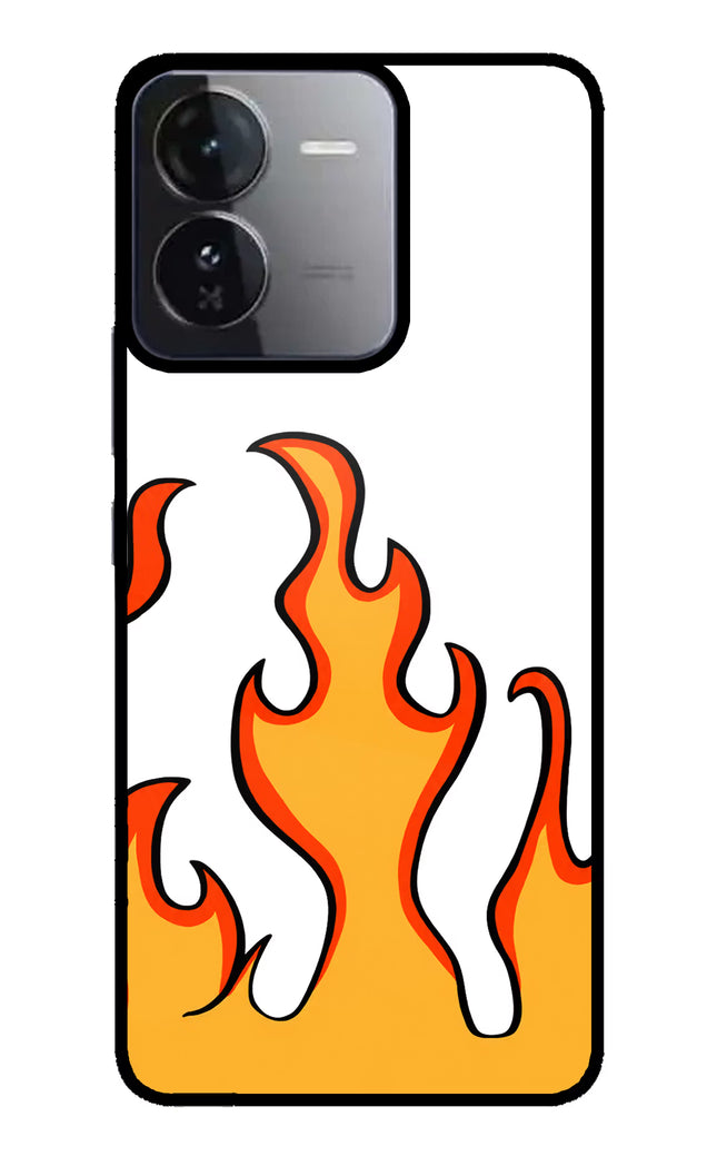 Fired Up – White iQOO Z9 5G Glass Case