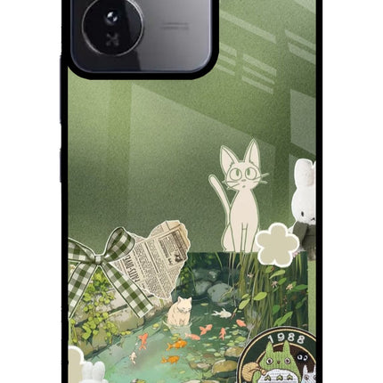 Aesthetic anime iQOO Z9 5G Glass Case