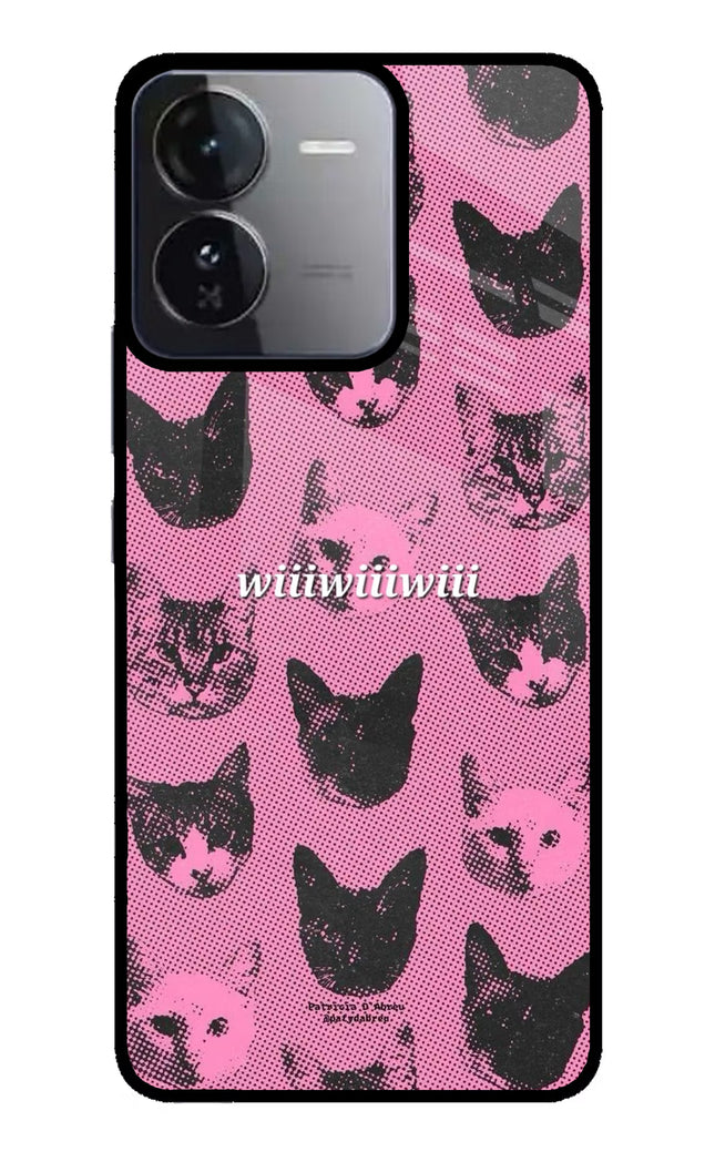 Pink Cats iQOO Z9 5G Glass Case