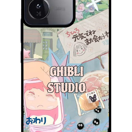 Studio Ghibli iQOO Z9 5G Glass Case
