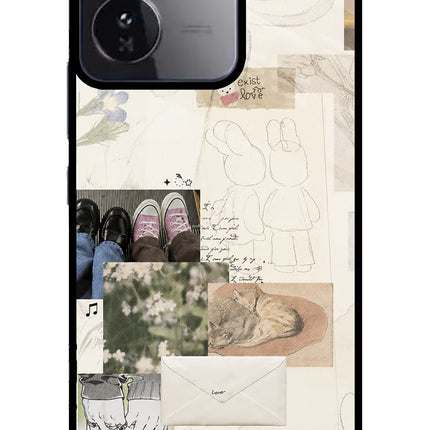Soft Aesthetic iQOO Z9 5G Glass Case