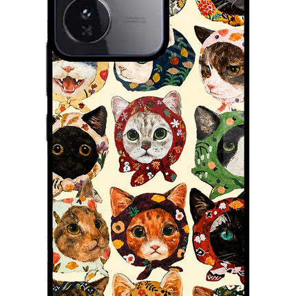 Cool Cat iQOO Z9 5G Glass Case