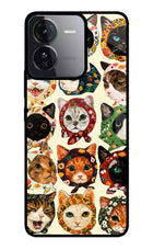 Cool Cat iQOO Z9 5G Glass Case