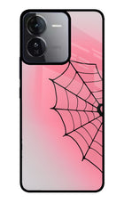 Pink Web iQOO Z9 5G Glass Case