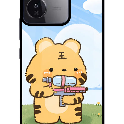 Tiger Treat iQOO Z9 5G Glass Case