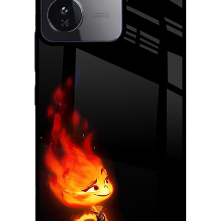 Ember Flame iQOO Z9 5G Glass Case