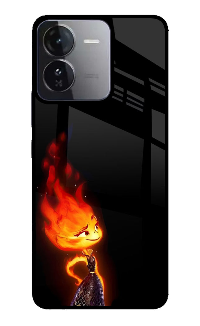 Ember Flame iQOO Z9 5G Glass Case