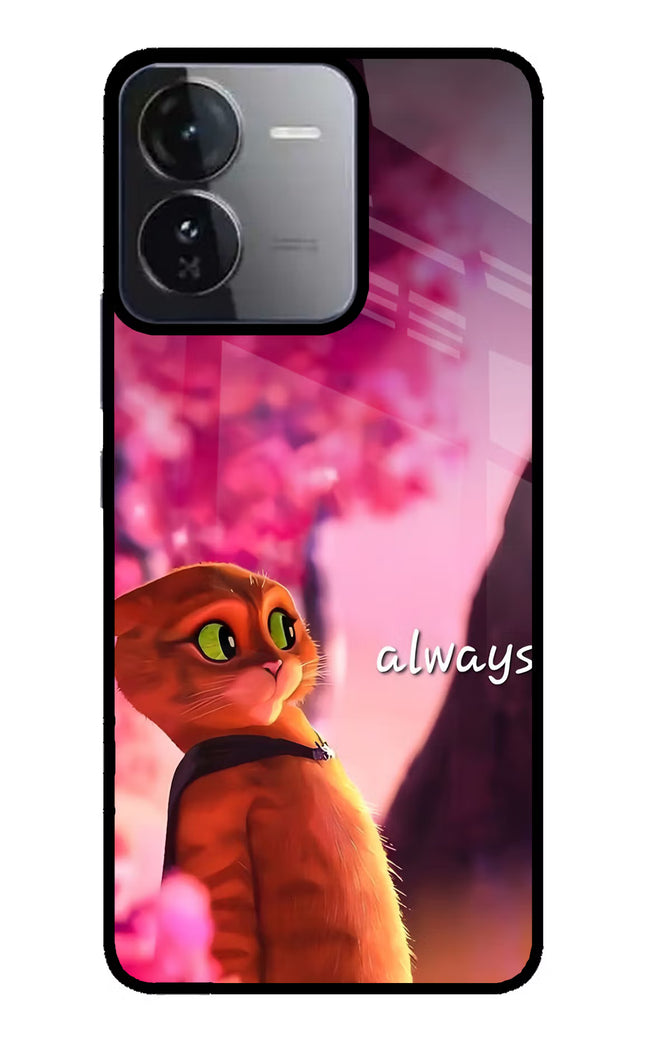 Always Cat iQOO Z9 5G Glass Case