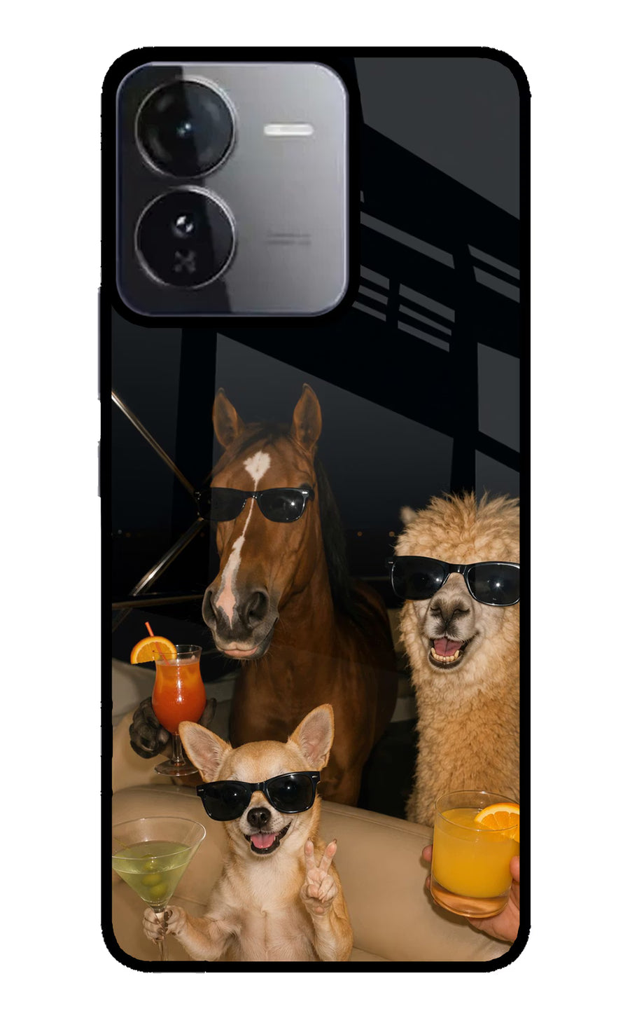 Party Squad iQOO Z9 5G Back Cover, Glass case
